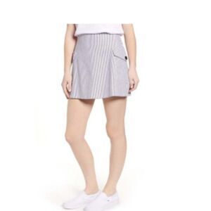 BP. Striped Cargo Pocket Mini Skirt
